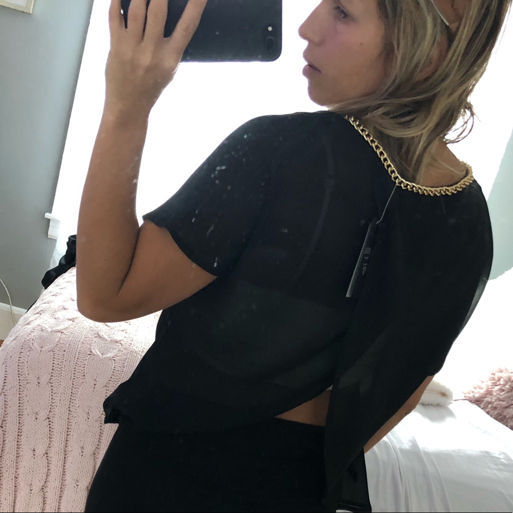 Guess Split Back Blouse
